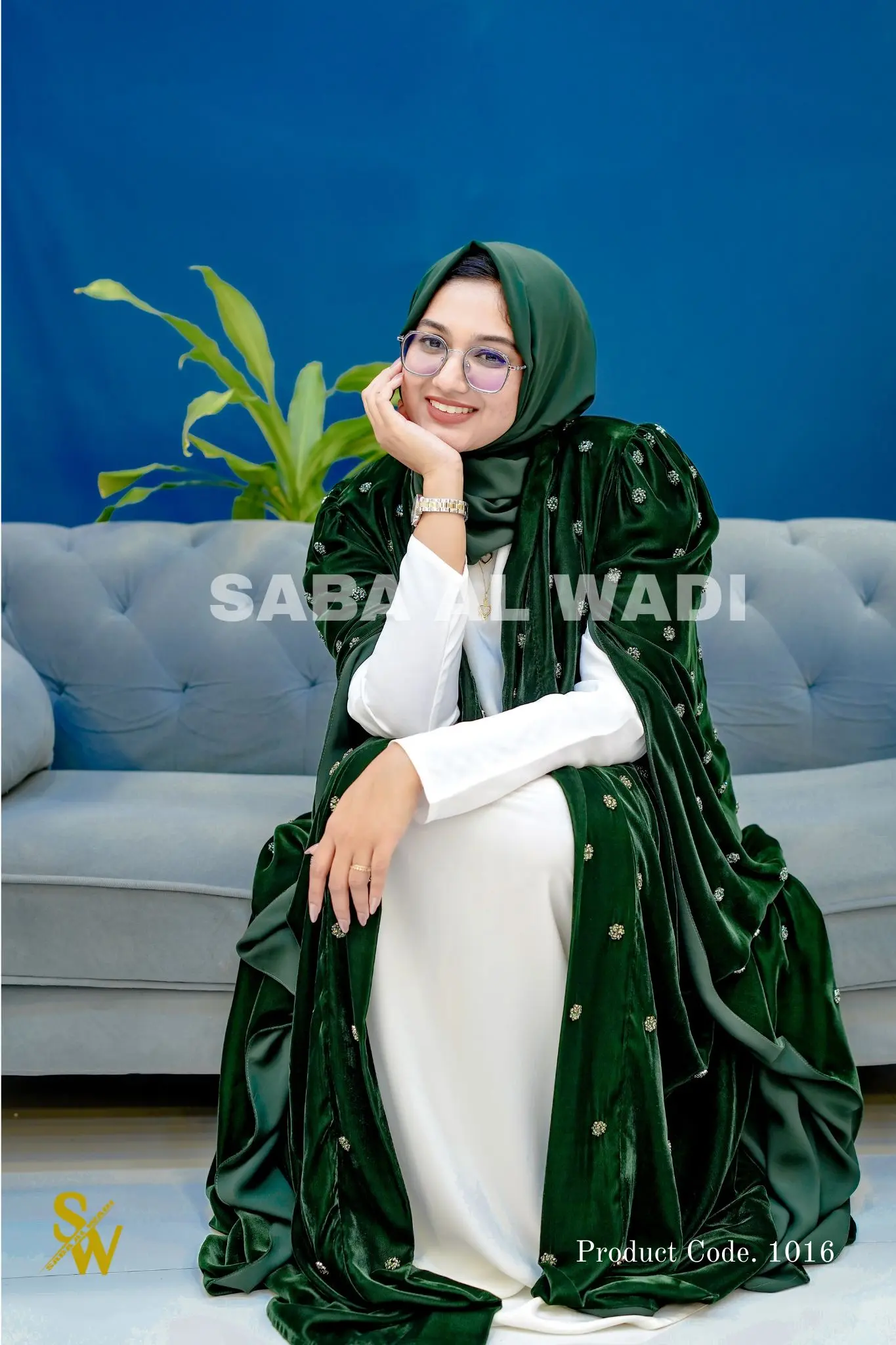 the Layali Velvet Abaya Ranks in Our Party abaya collection top 10 image 4