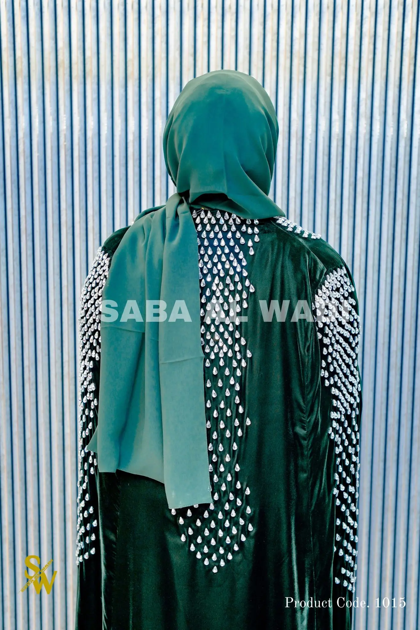 The Velvet luxe Abaya: A Masterpiece in Our Party abaya collection image 4