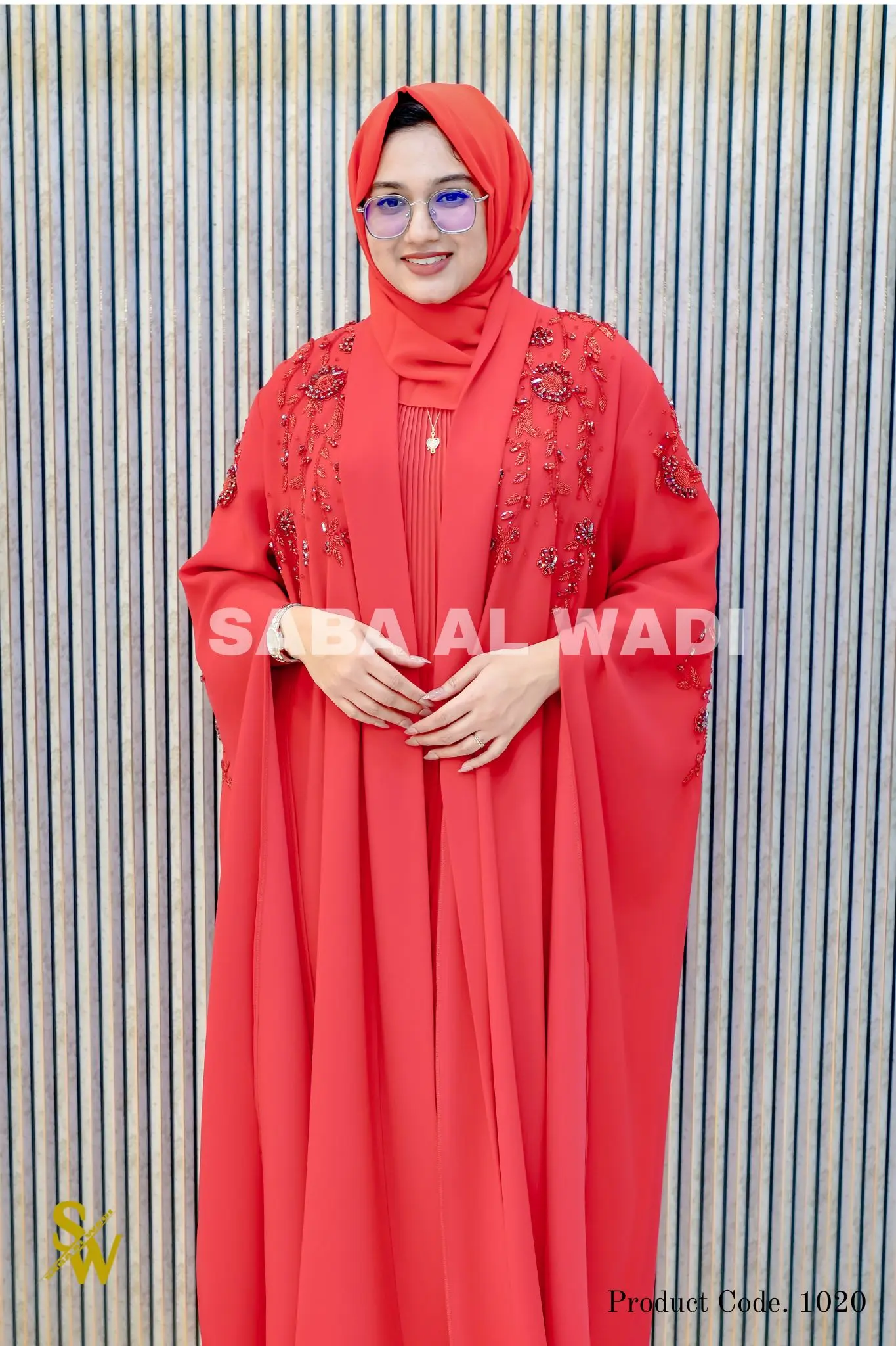 the Malika Barbie Craip Abaya: A Masterpiece in Our Dubai Abaya Collection image 1