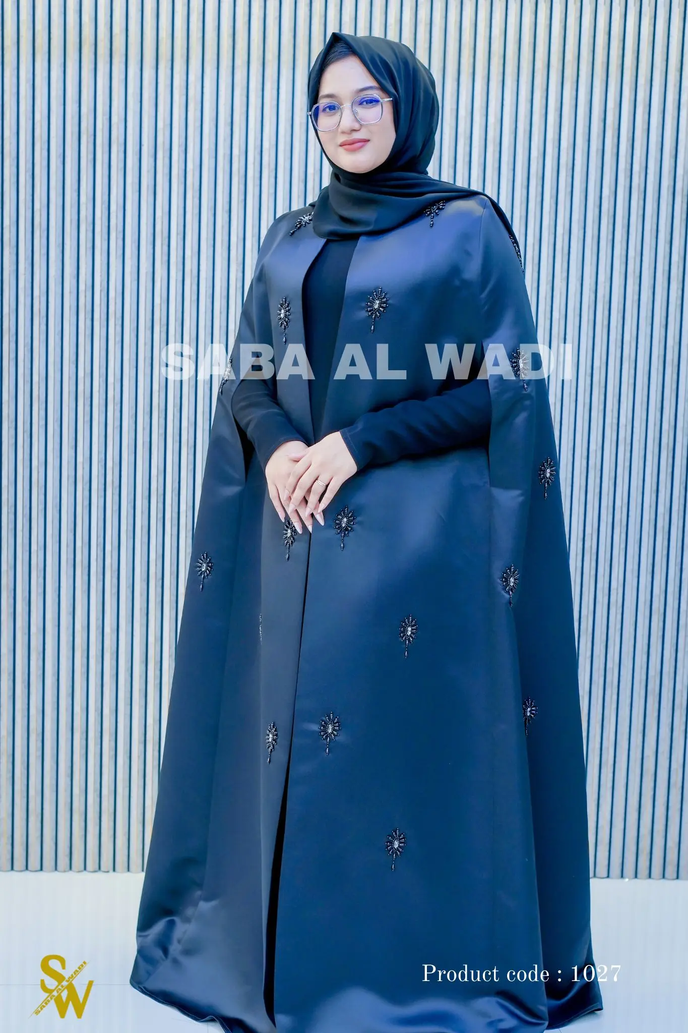 Celeste Spark Abaya: A Masterpiece in the Abu Hail Best Abaya Collecti﻿on image 1