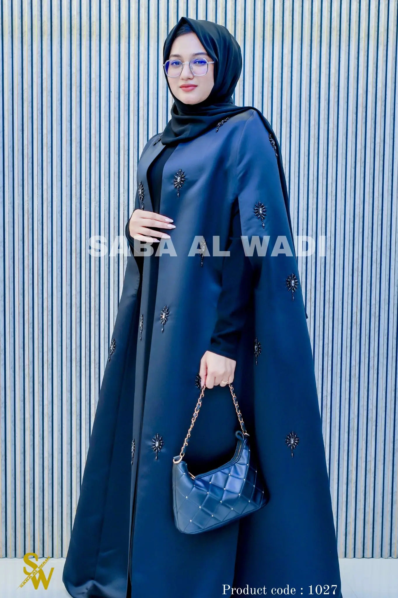 Celeste Spark Abaya: A Masterpiece in the Abu Hail Best Abaya Collecti﻿onimage 2 