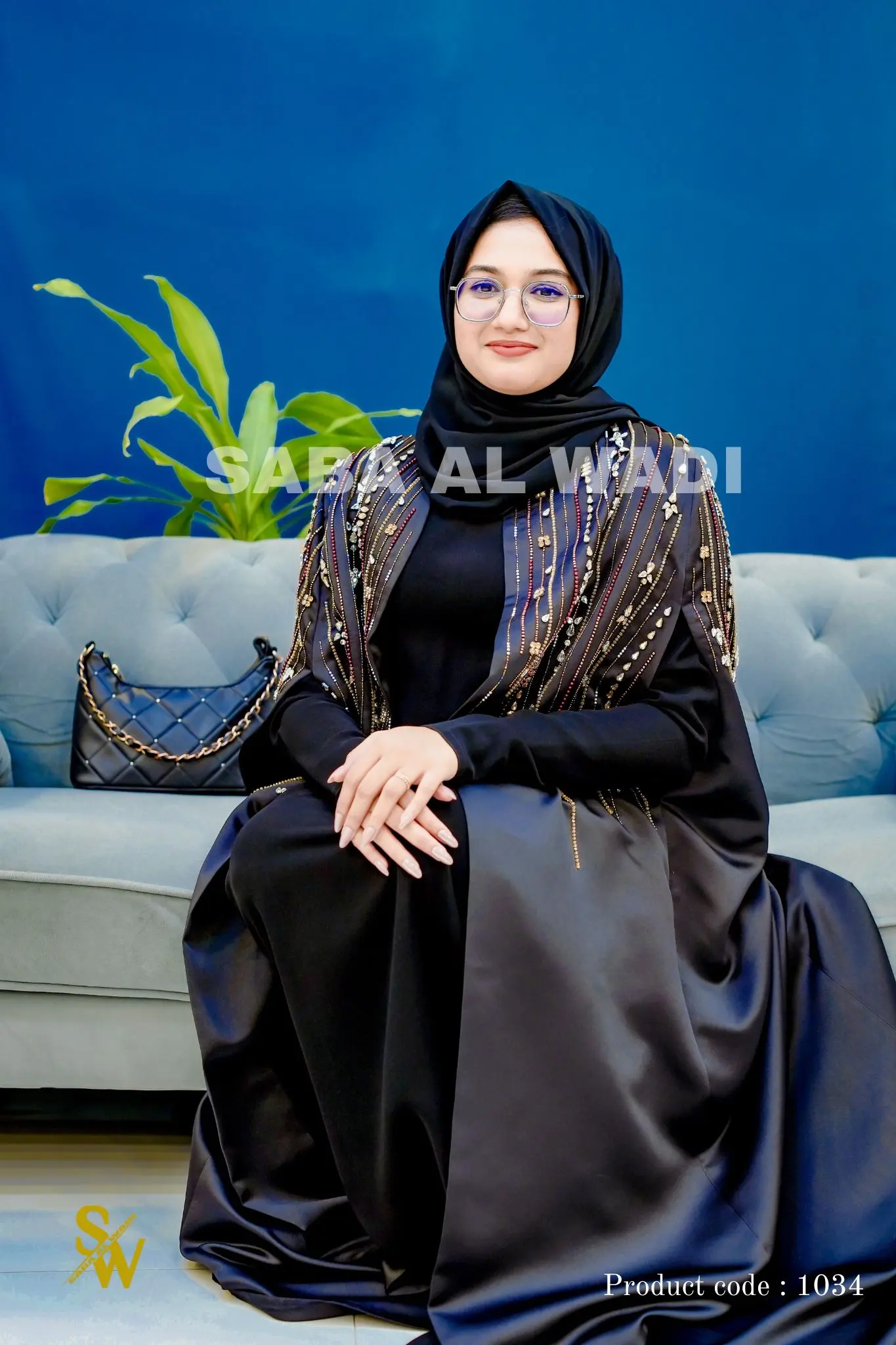 Elegance Redefined: Mono Luxe Cape Abaya at Abuhail best abaya collection image 1