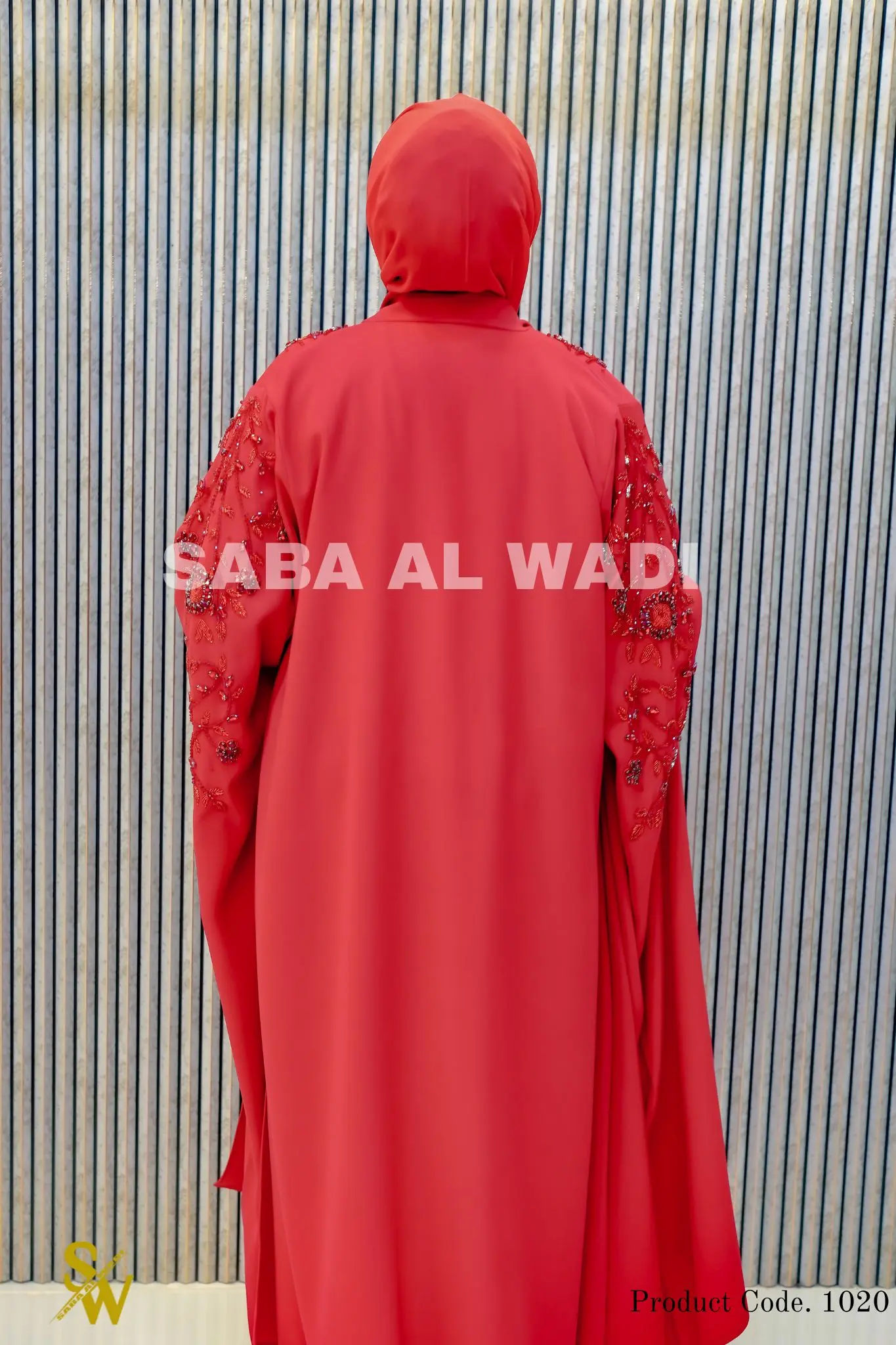 the Malika Barbie Craip Abaya: A Masterpiece in Our Dubai Abaya Collection image 3