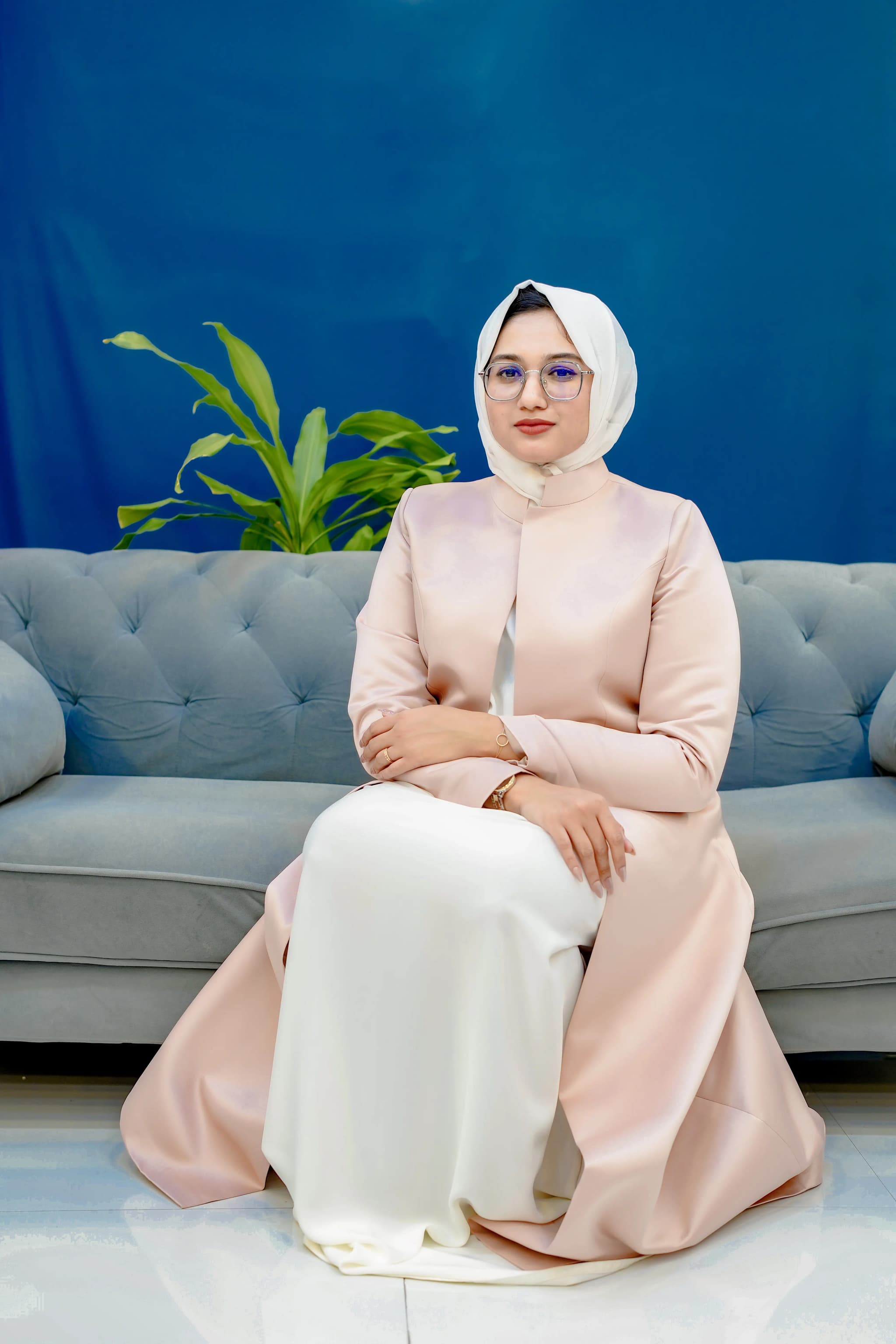 Batul Luxe Abaya: Bridal Beige | New Abaya Collection 2026 image 4