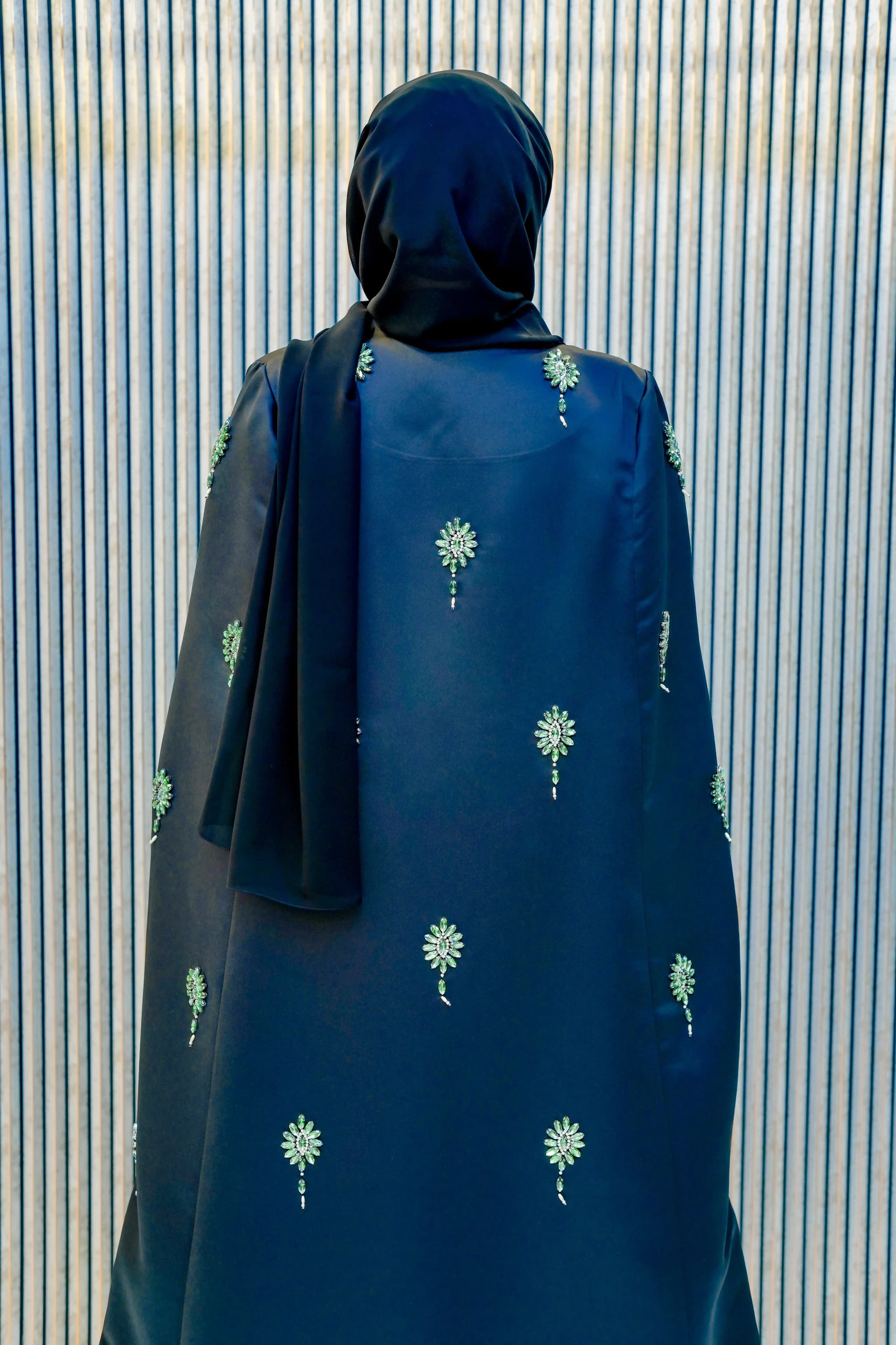 The Luxurious Eclipse Flow Abaya: A Masterpiece from the Abu Hail Best Abaya Collection Dubai image 4