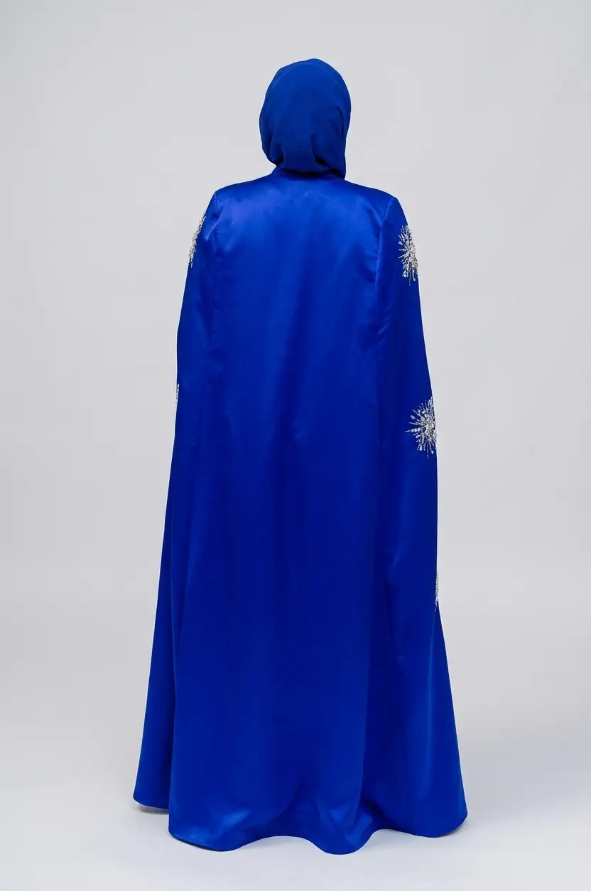 Anna Bell Sleeve Abaya: The Crown Jewel of the Abu Hail Best Abaya Collection Dubai image  3