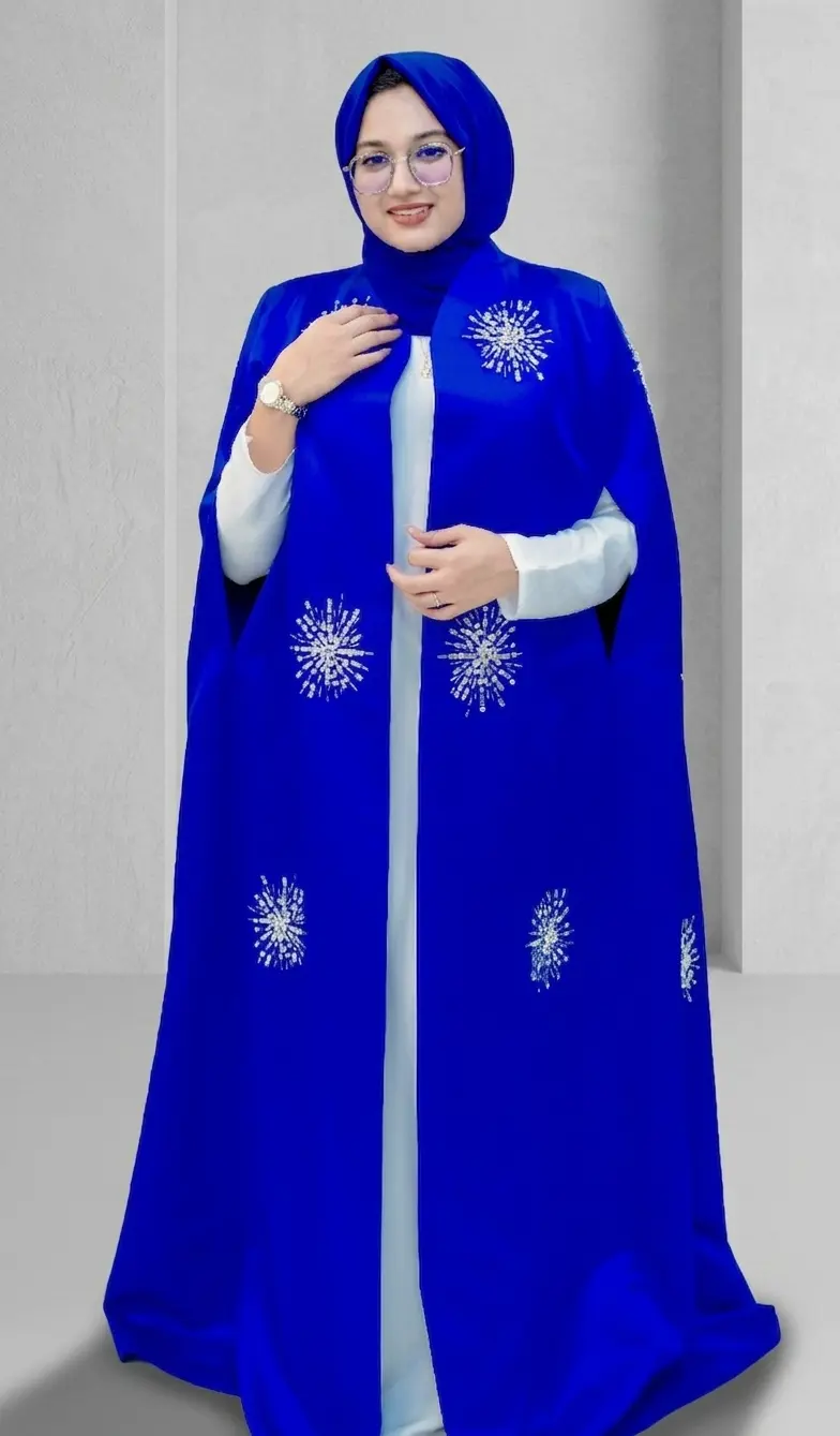 Anna Bell Sleeve Abaya: The Crown Jewel of the Abu Hail Best Abaya Collection Dubai image 1